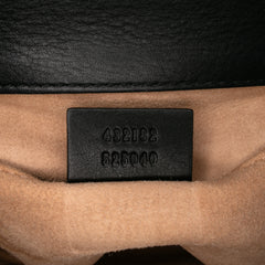 Small Pearl Studded Leather Padlock Crossbody