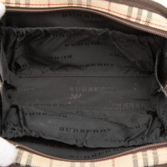 House Check Canvas Cosmetic Pouch