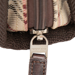 House Check Canvas Cosmetic Pouch