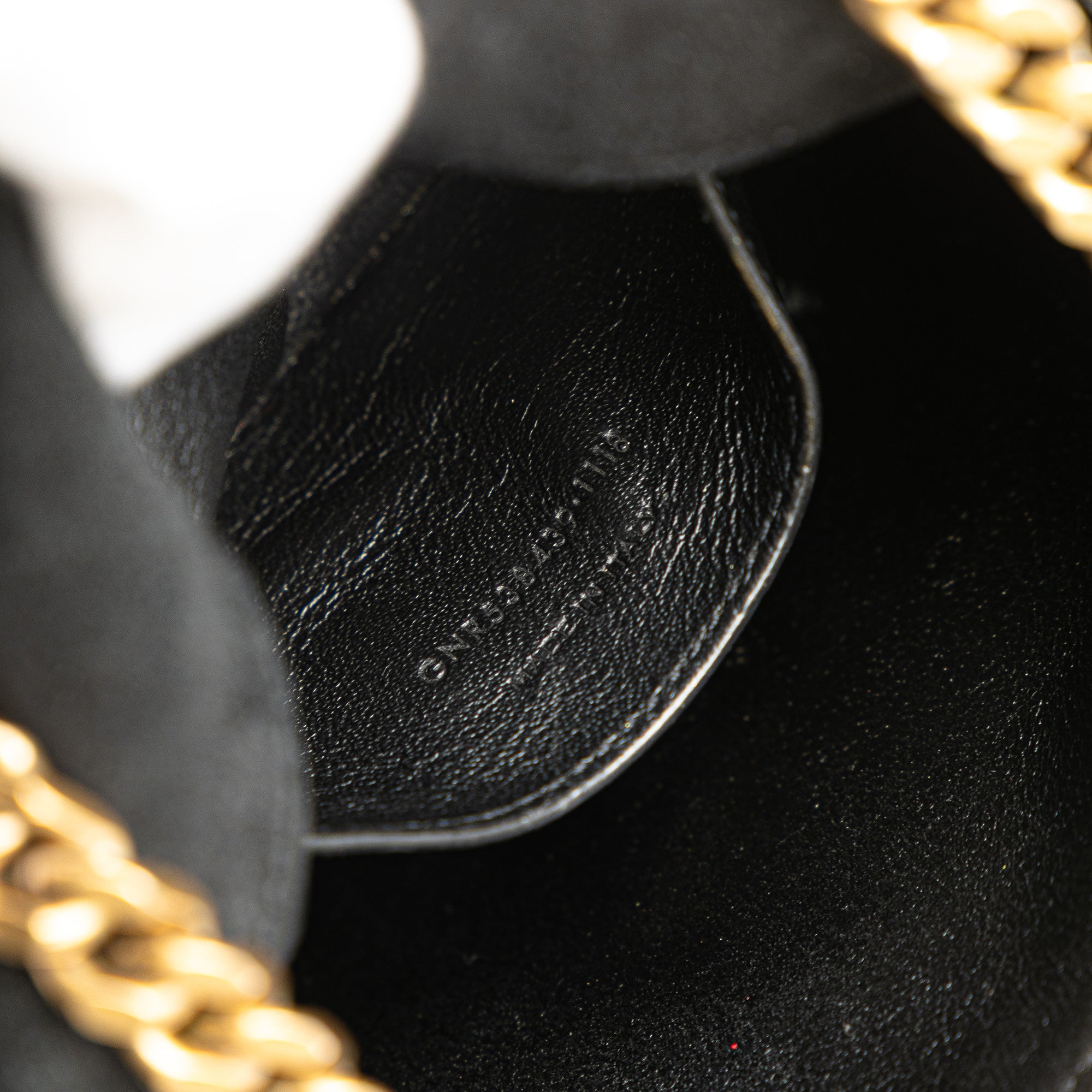 Small Metallic Grain De Poudre Monogram Vicky Chain Bag