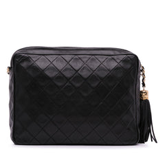 CC Quilted Lambskin Diamond Tassel Camera Bag_2