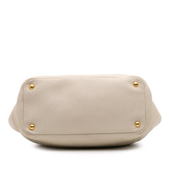 Vitello Daino Side Pocket Convertible Tote