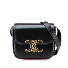 Mini Shiny Calfskin Triomphe Crossbody