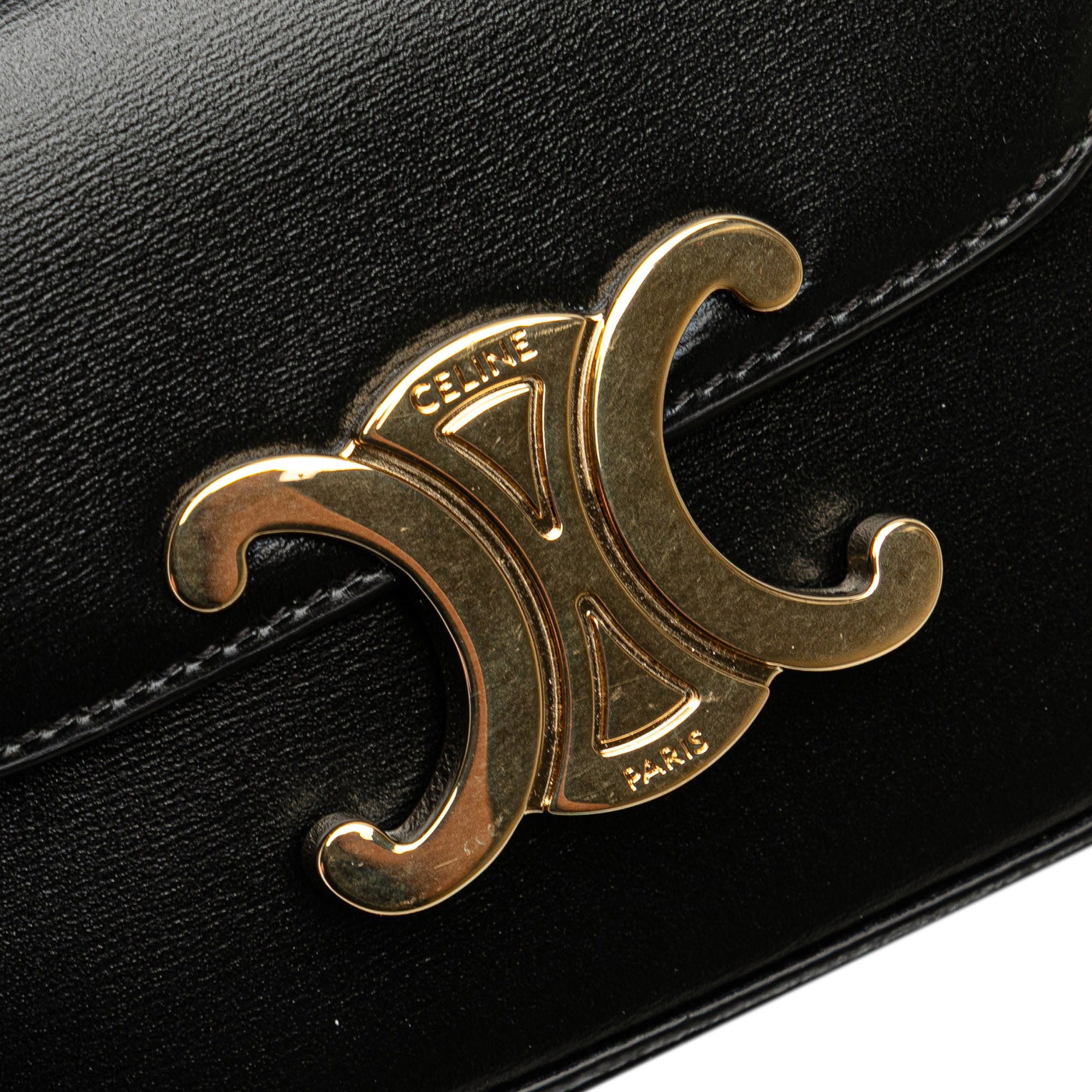 Mini Shiny Calfskin Triomphe Crossbody
