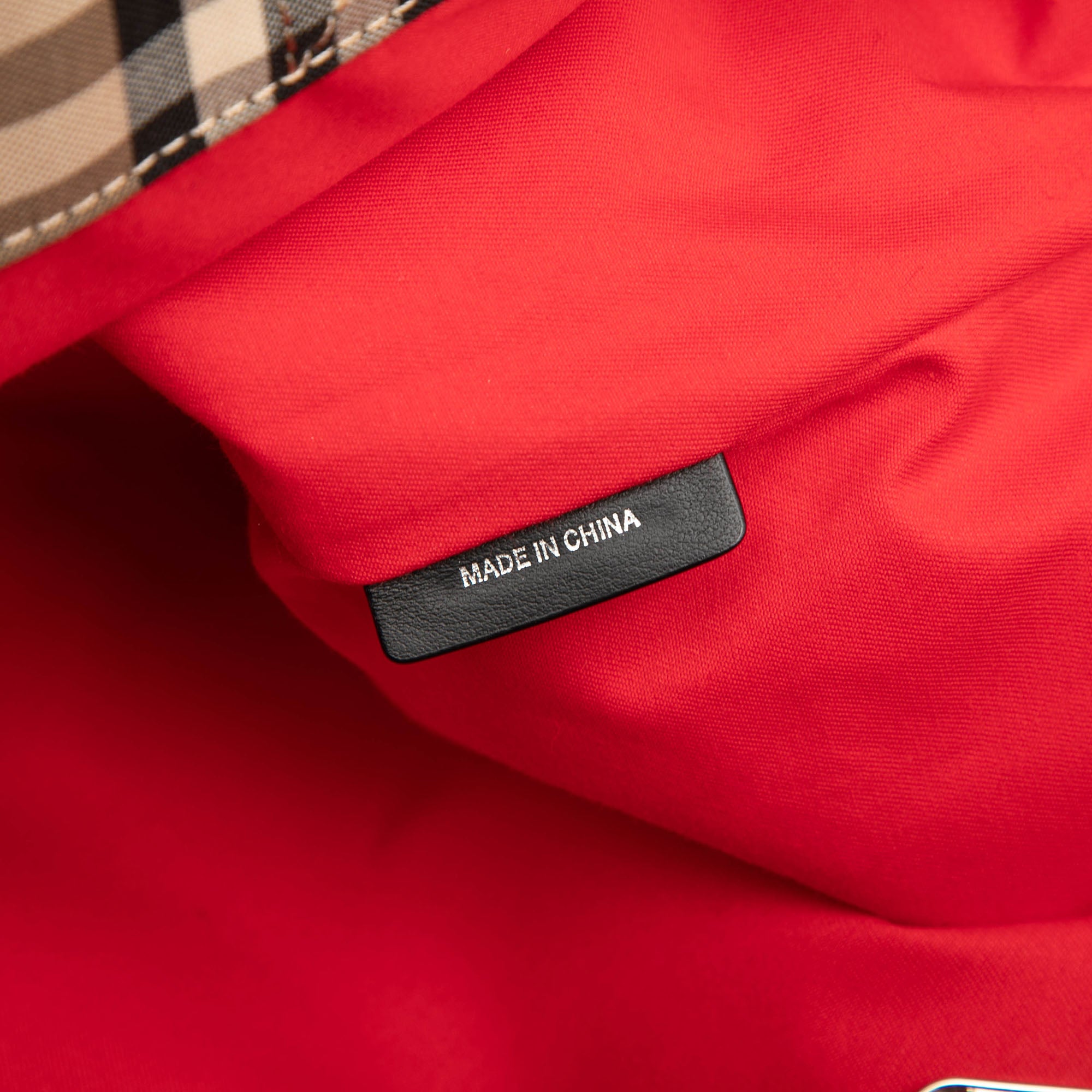 House Check Nylon Artie Satchel