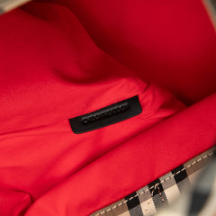 House Check Nylon Artie Satchel