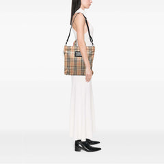 House Check Nylon Artie Satchel