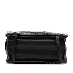 Glace Calfskin Studded Etiquette Flap