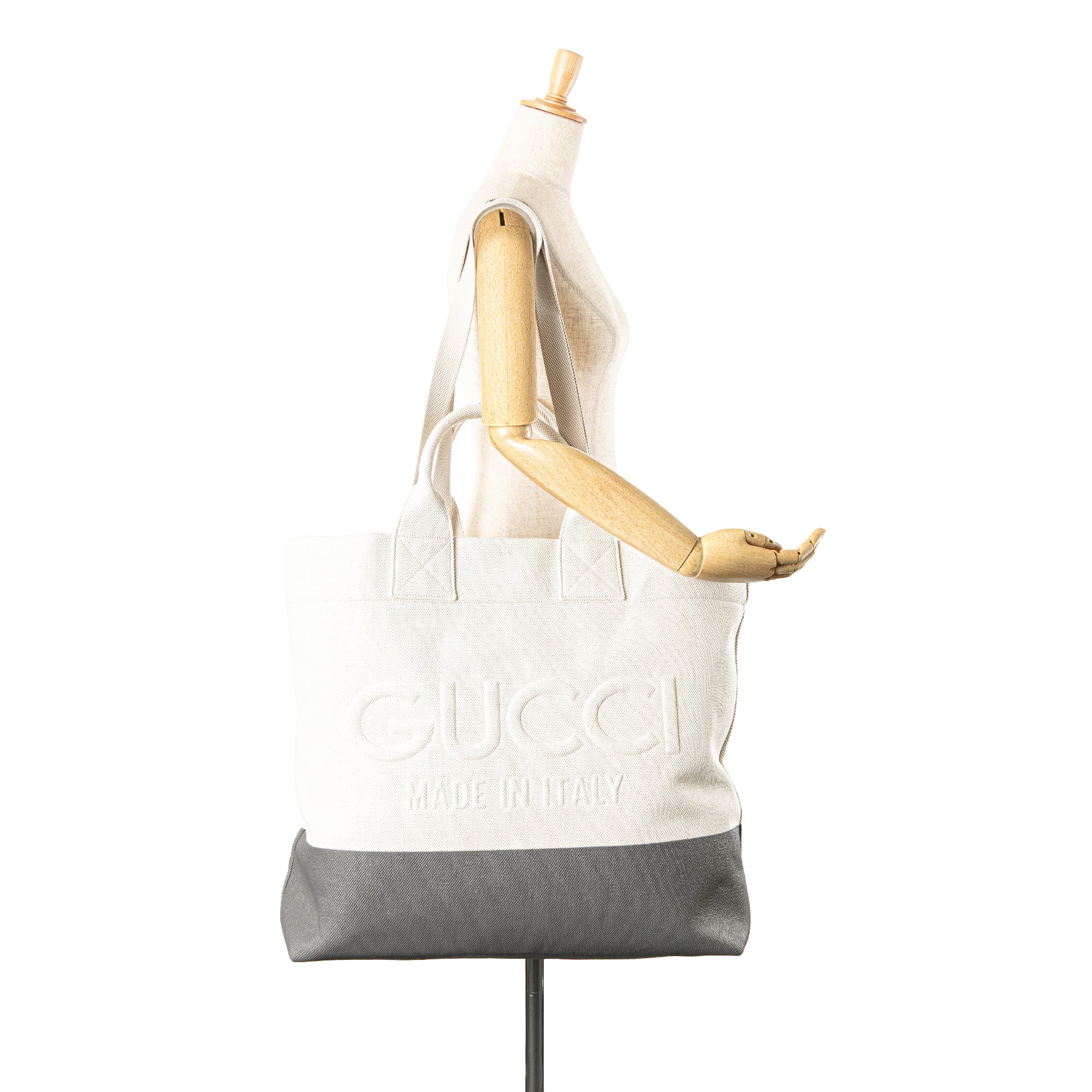Canvas Embossed Logo Tote
