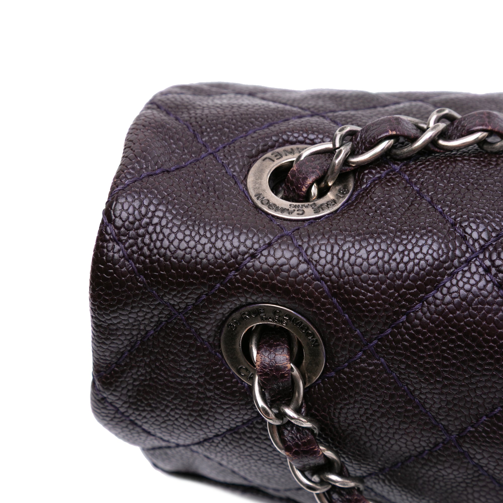Jumbo Quilted Caviar Easy Flap
