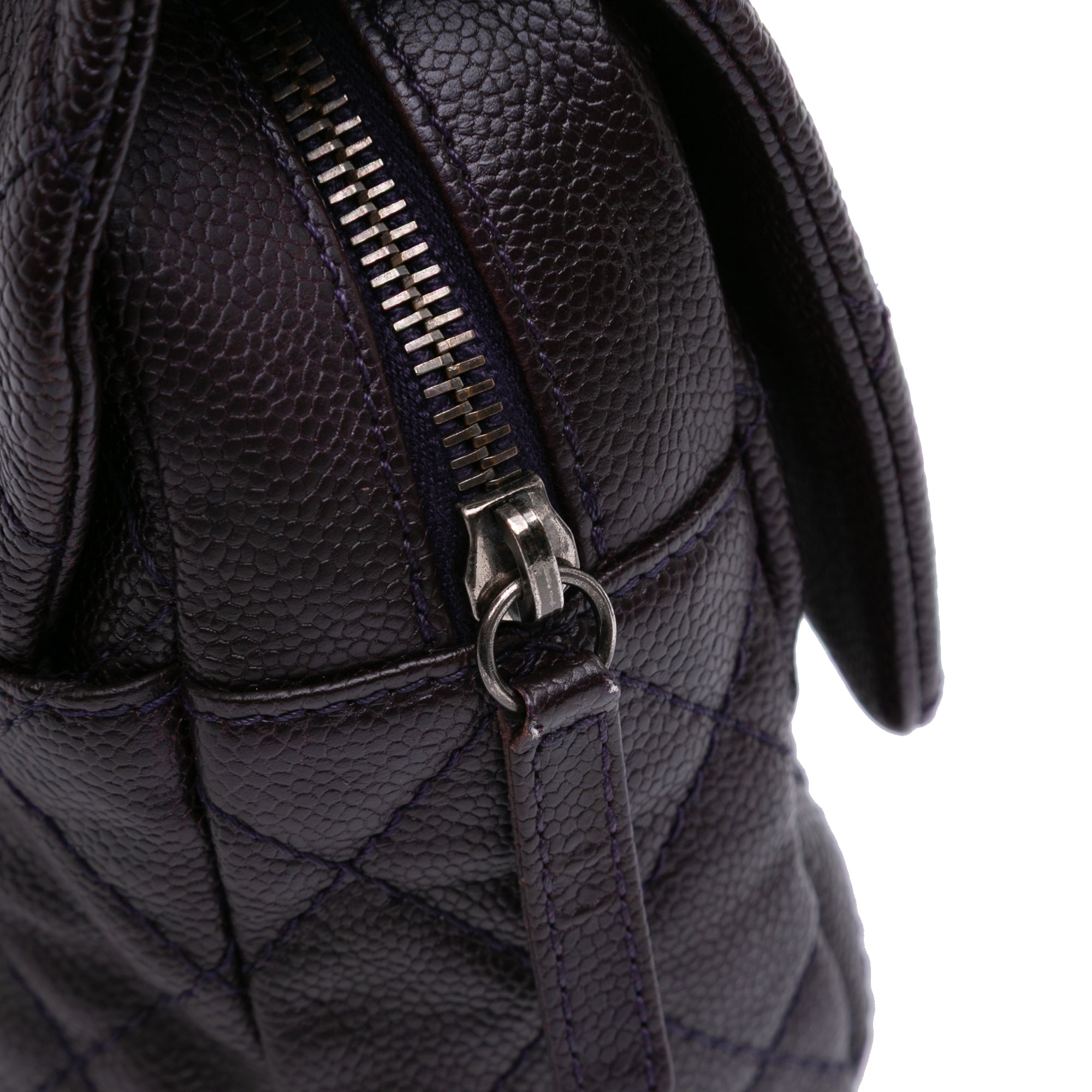 Jumbo Quilted Caviar Easy Flap