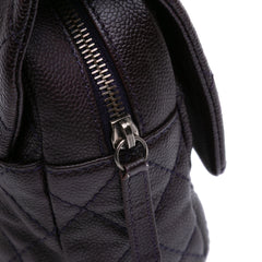 Jumbo Quilted Caviar Easy Flap