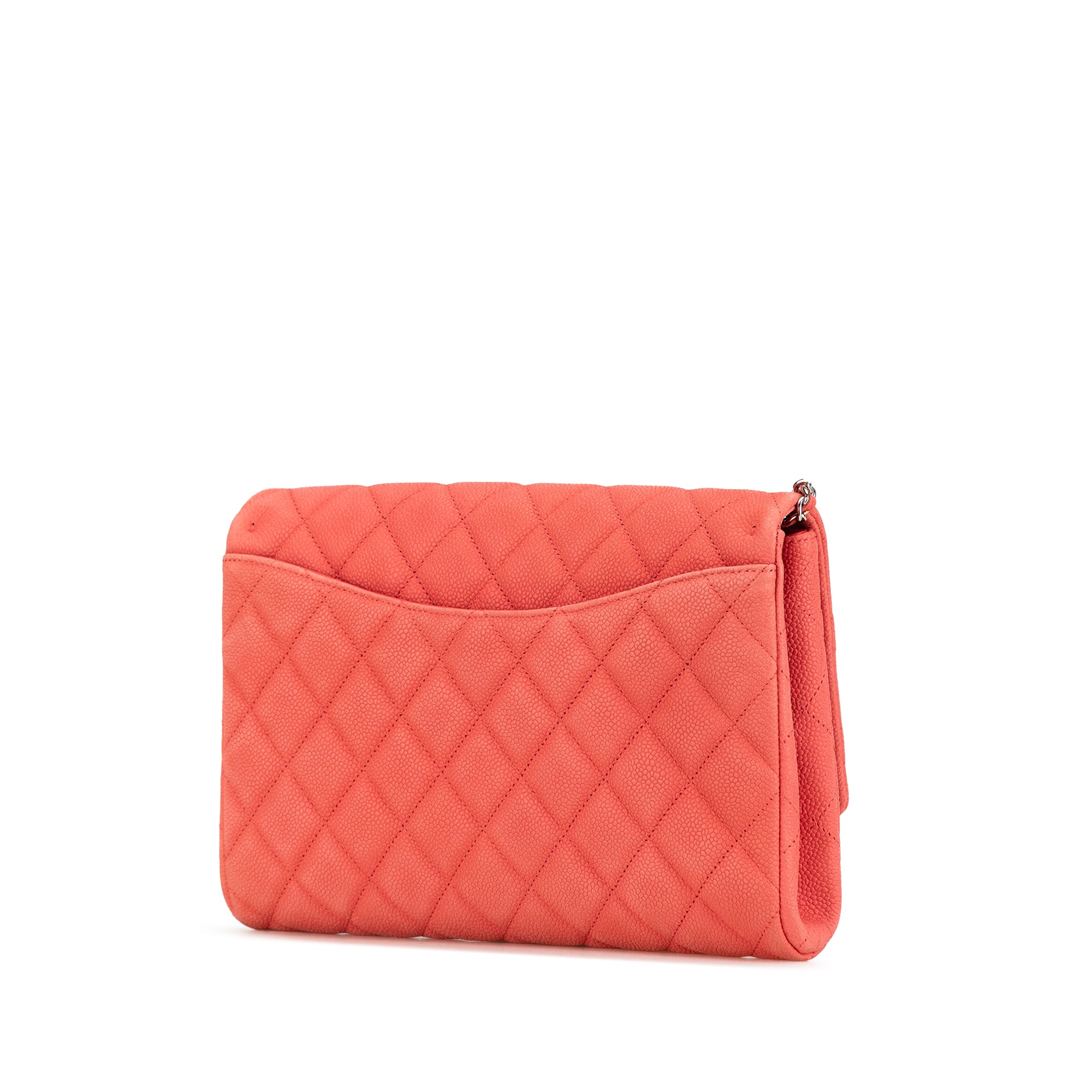 CC Quilted Caviar Single Flap