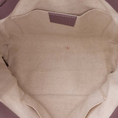 Mini Calfskin Bamboo Shopper Satchel
