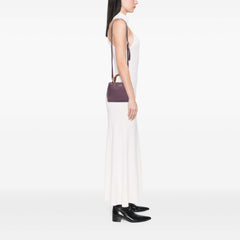 Mini Calfskin Bamboo Shopper Satchel