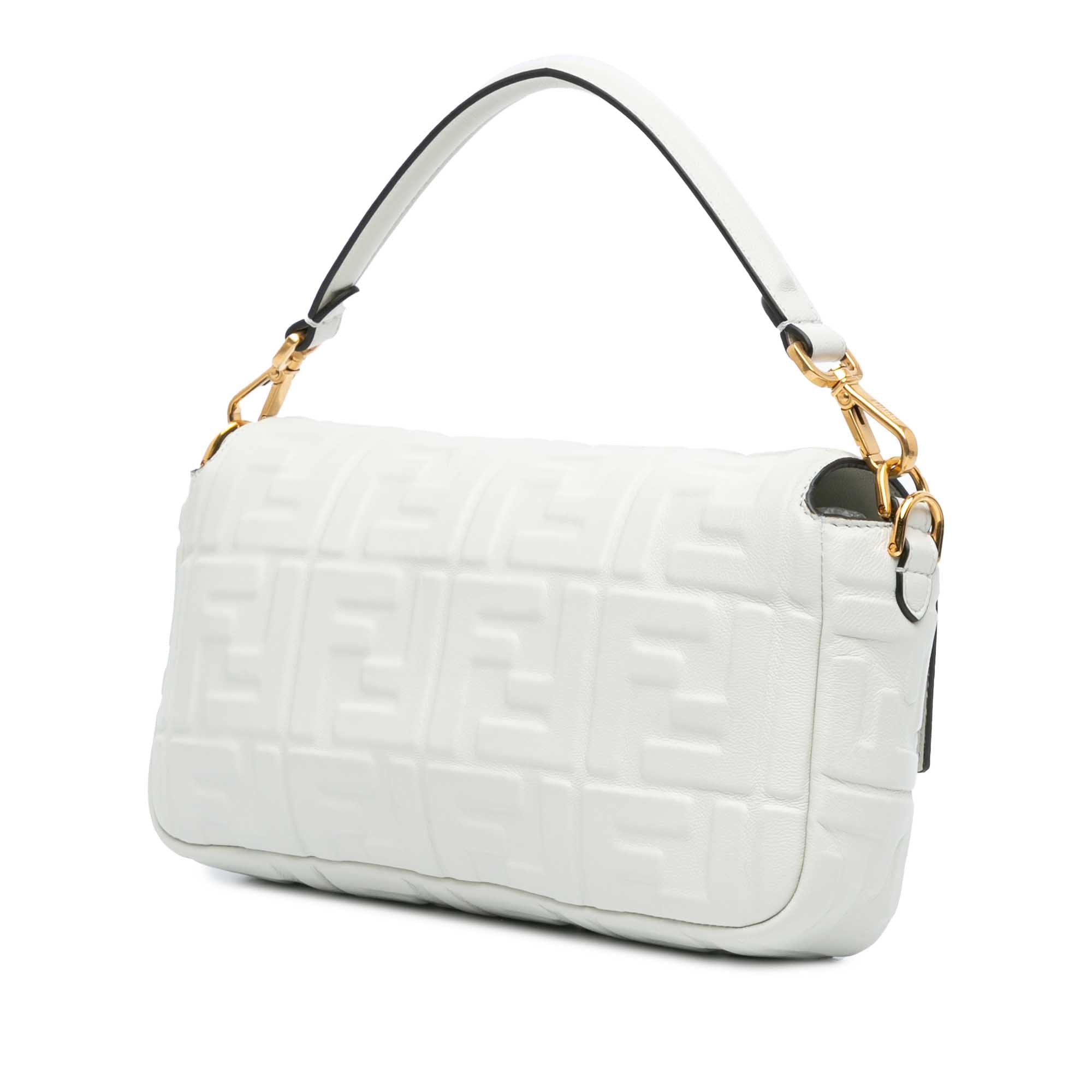 Zucca Embossed Baguette Satchel