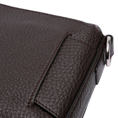 Leather Selleria Convertible Baguette Satchel