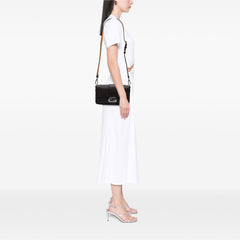 Leather Selleria Convertible Baguette Satchel