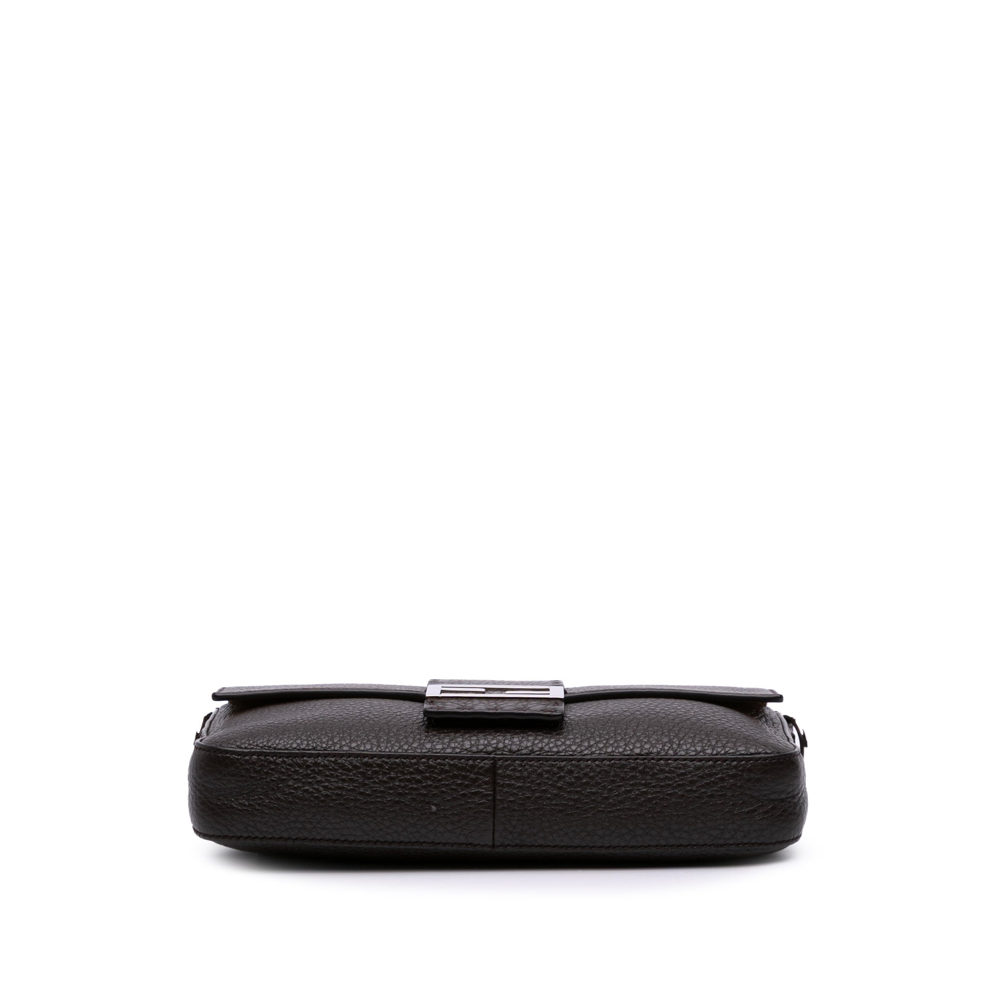 Leather Selleria Convertible Baguette Satchel