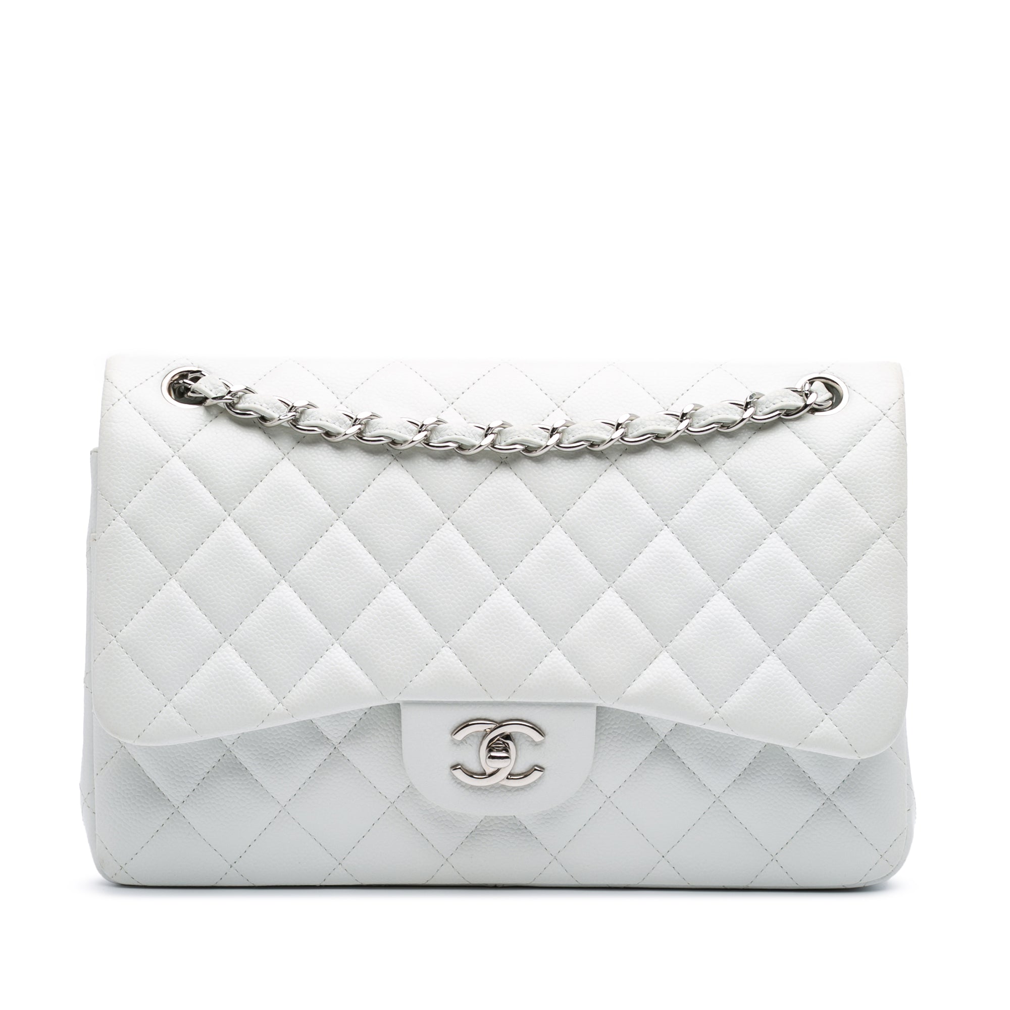 Jumbo Classic Caviar Double Flap