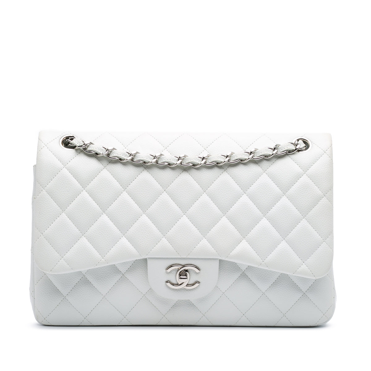 Jumbo Classic Caviar Double Flap