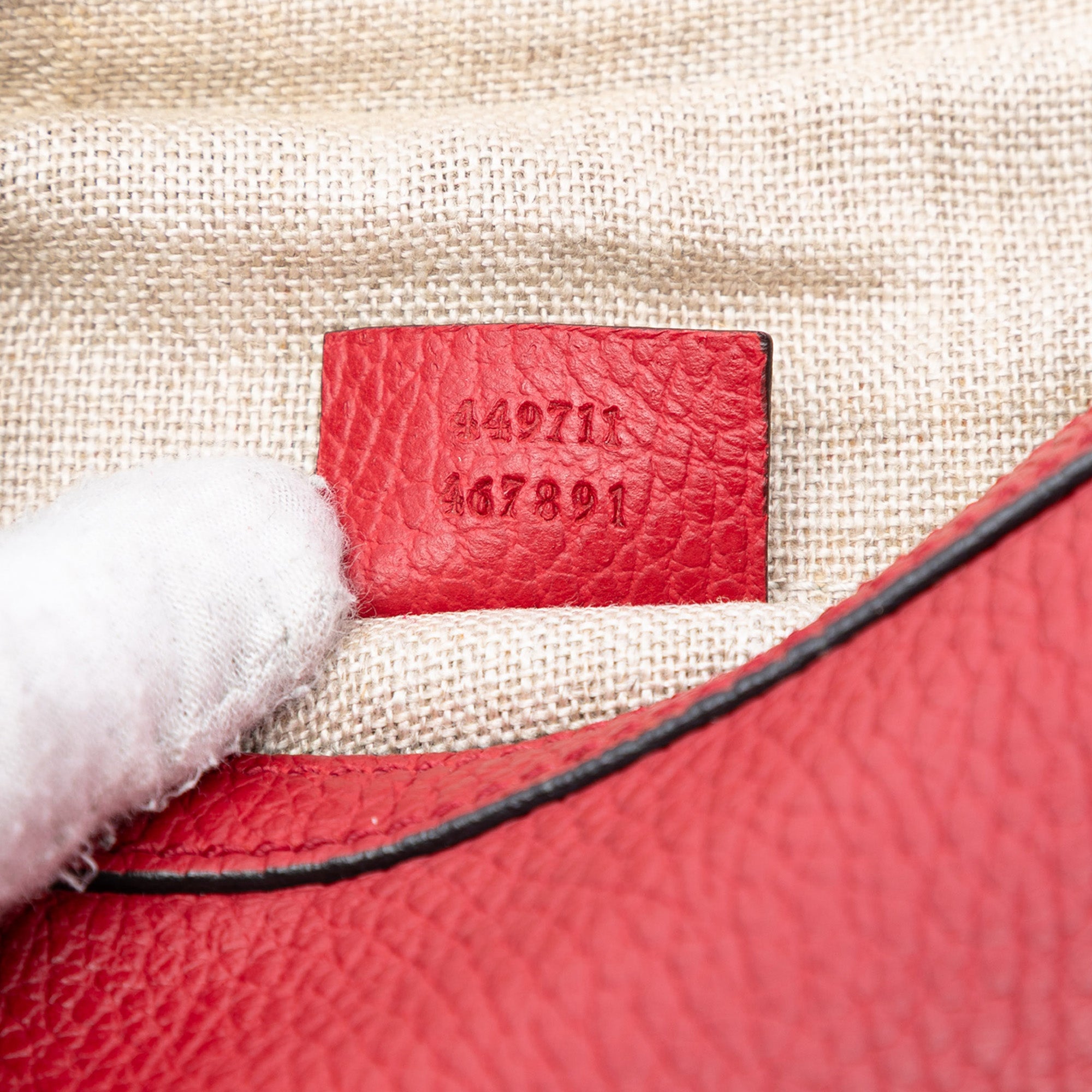 Leather GG Charm Tote