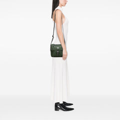 Tessuto Zip Buckle Messenger Bag