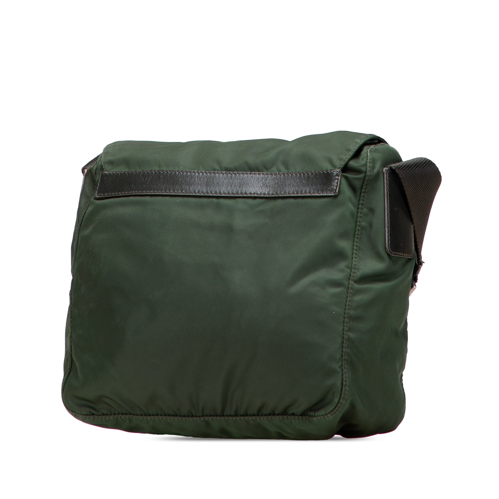 Tessuto Zip Buckle Messenger Bag