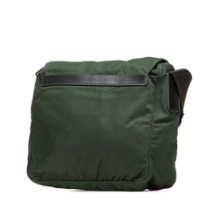 Tessuto Zip Buckle Messenger Bag