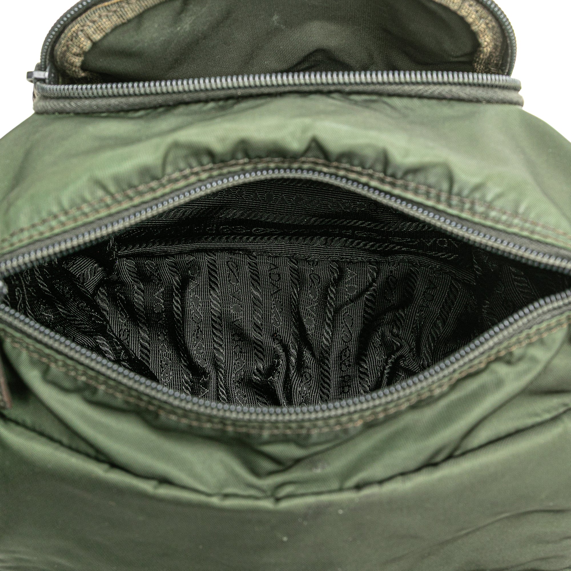 Tessuto Zip Buckle Messenger Bag