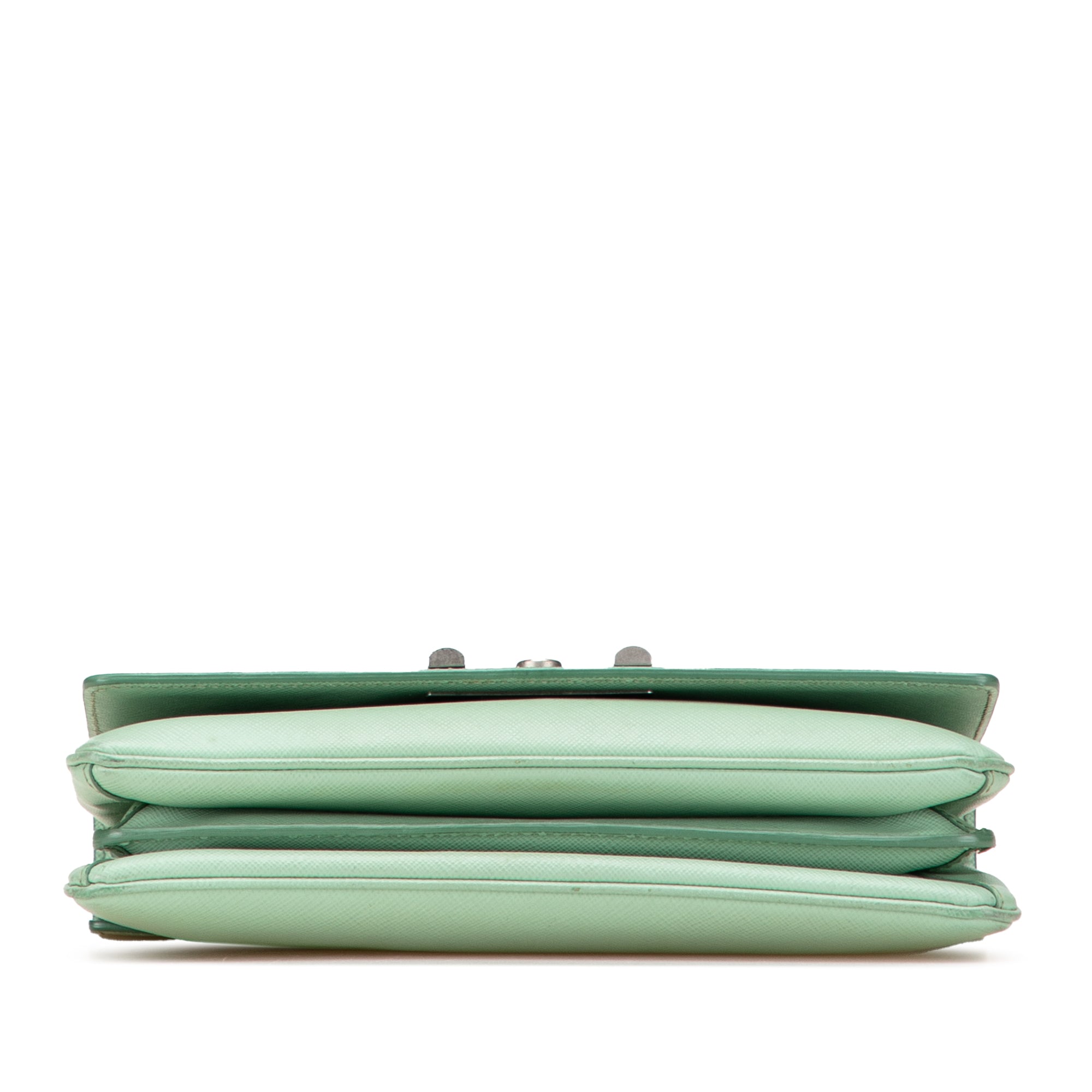 Saffiano Lux Chain Lock Flap