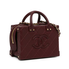 CC Quilted Calfskin Vanity Case Box Bag_1