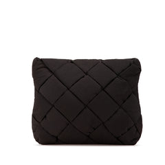 Intrecciato Cassette Woven Padding Document Clutch