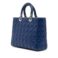 Large Lambskin Cannage Lady Dior