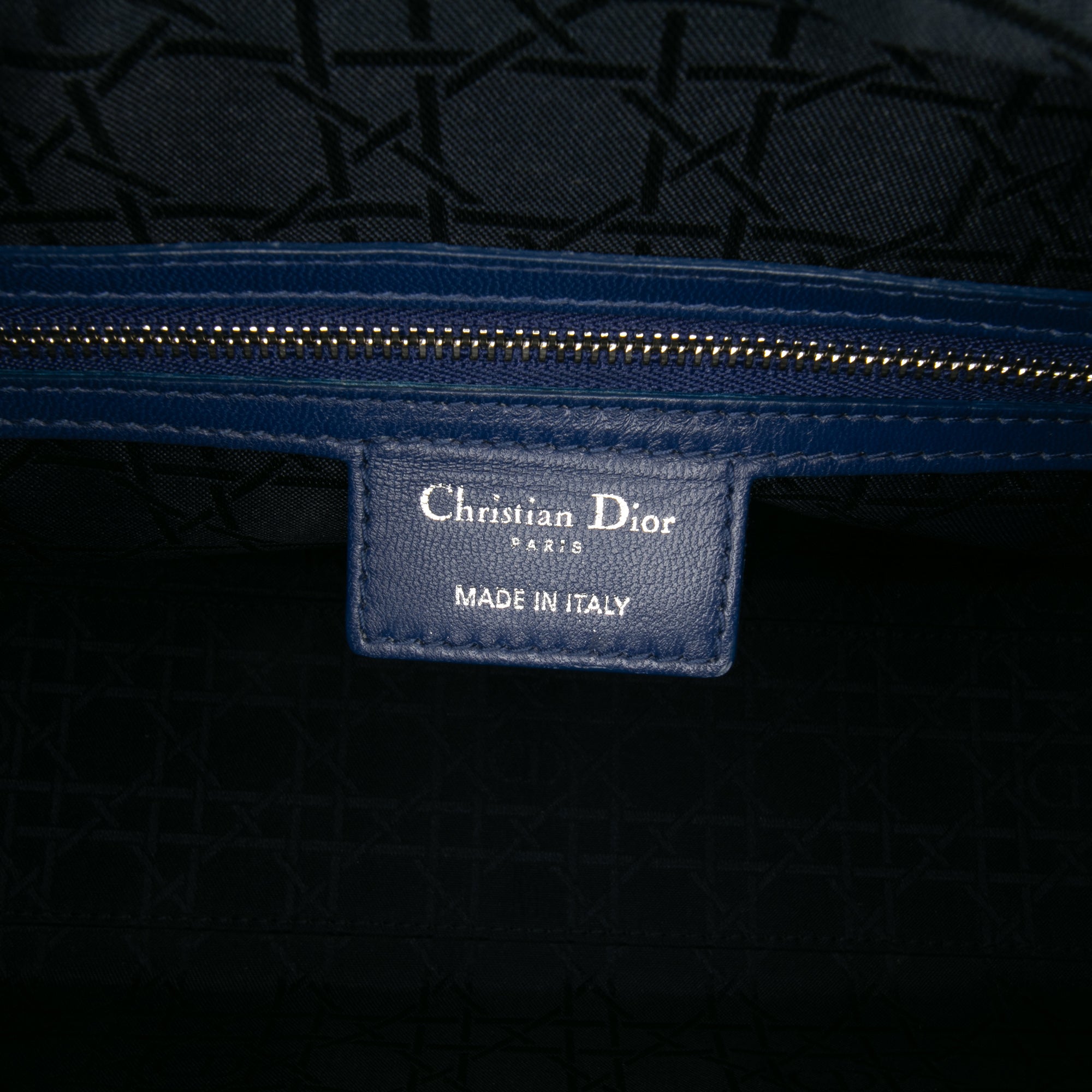 Large Lambskin Cannage Lady Dior