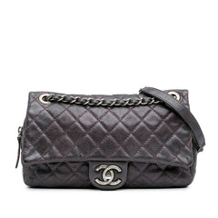 Medium Quilted Caviar Easy Flap