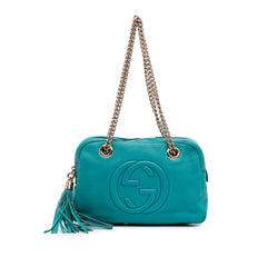Leather Soho Chain Zip Shoulder Bag