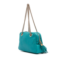 Leather Soho Chain Zip Shoulder Bag