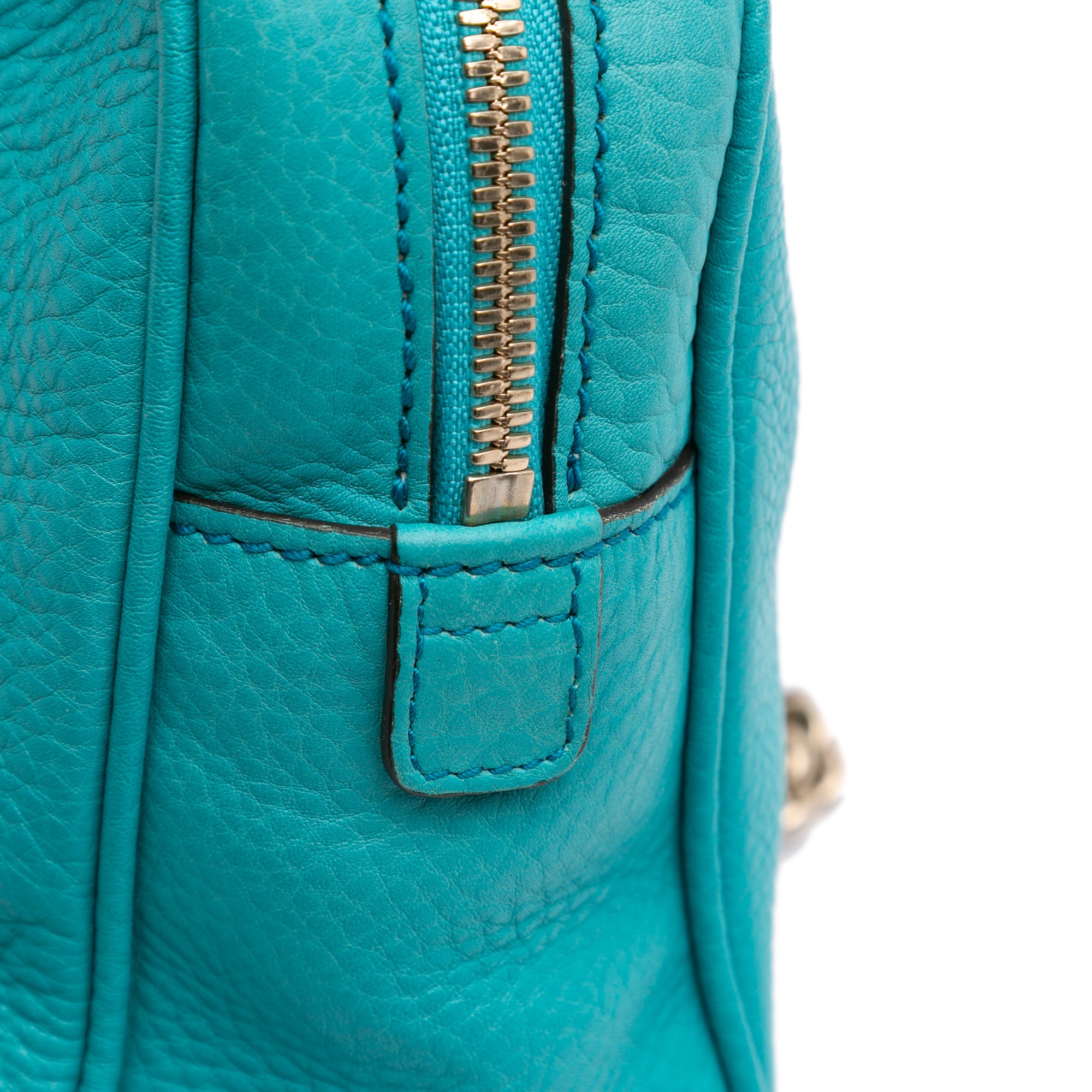 Leather Soho Chain Zip Shoulder Bag