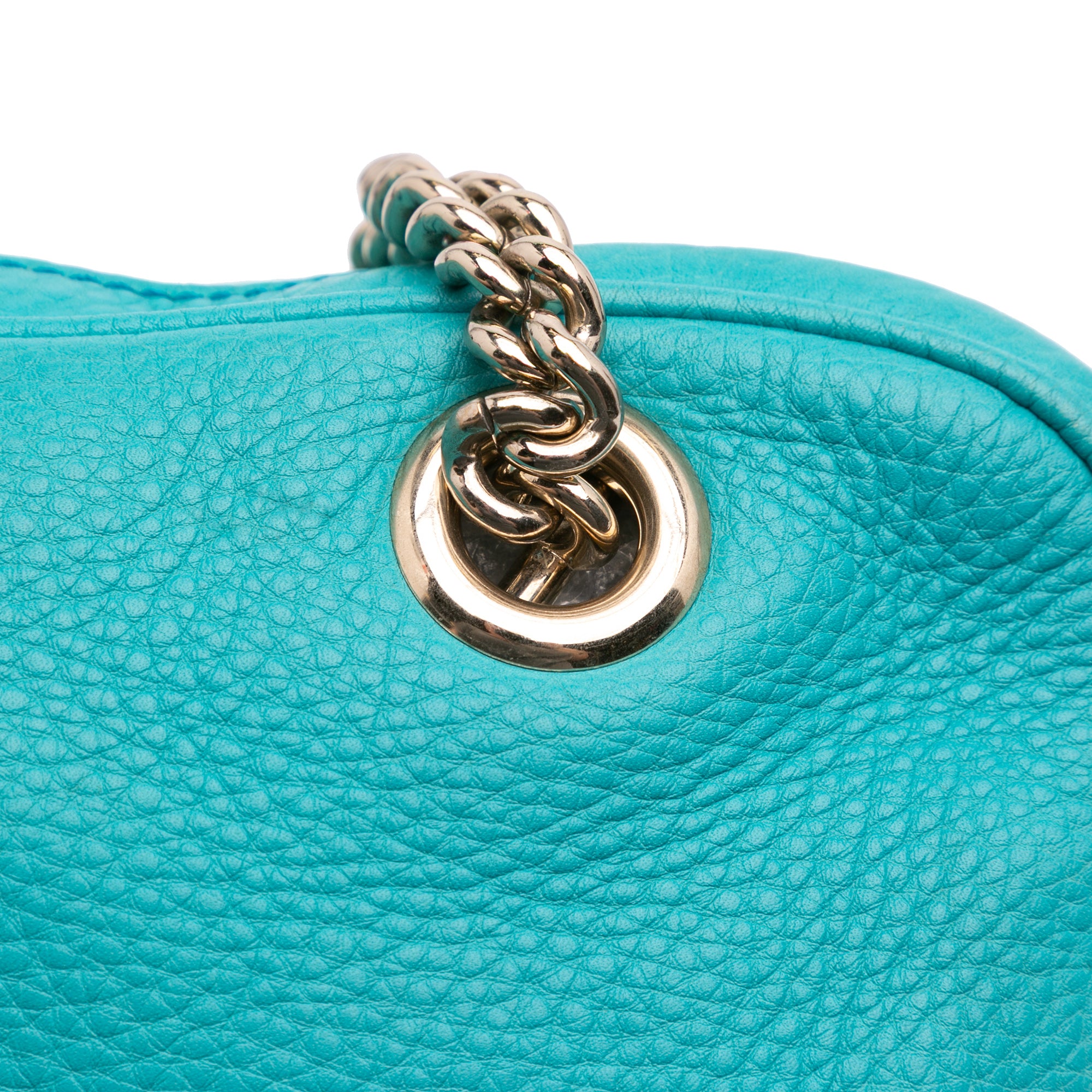 Leather Soho Chain Zip Shoulder Bag