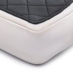 Medium Bicolor Calfskin Graphic Flap