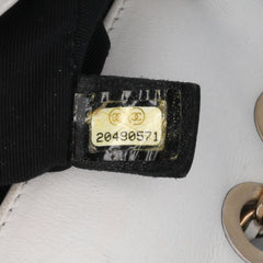 Medium Bicolor Calfskin Graphic Flap
