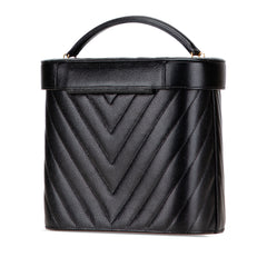 CC Chevron Caviar Turnlock Vanity Bag