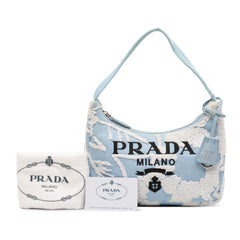Mini Embroidered Drill Re Edition 2000 Shoulder Bag