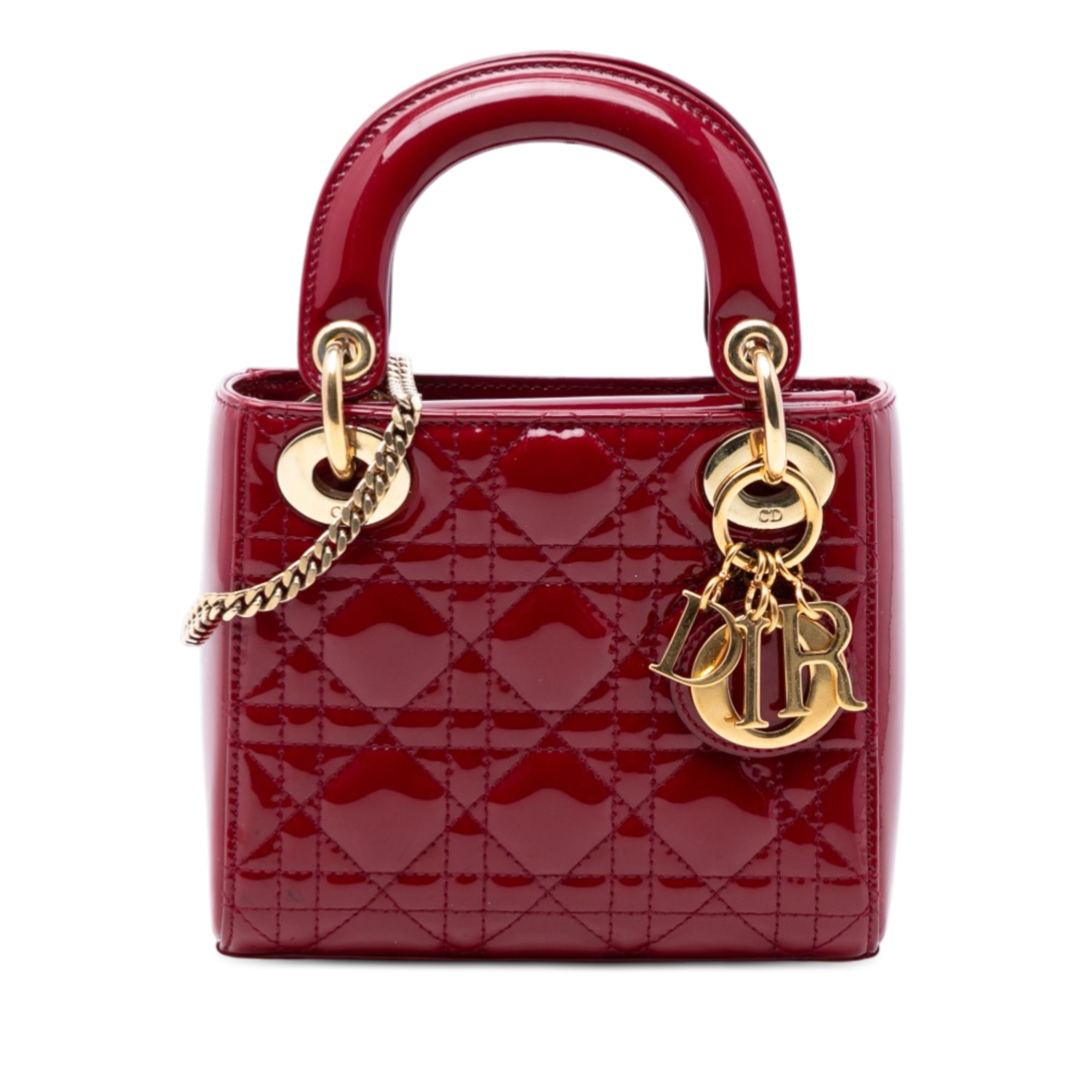 Mini Patent Cannage Lady Dior