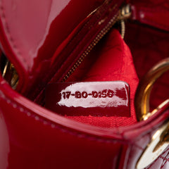 Mini Patent Cannage Lady Dior