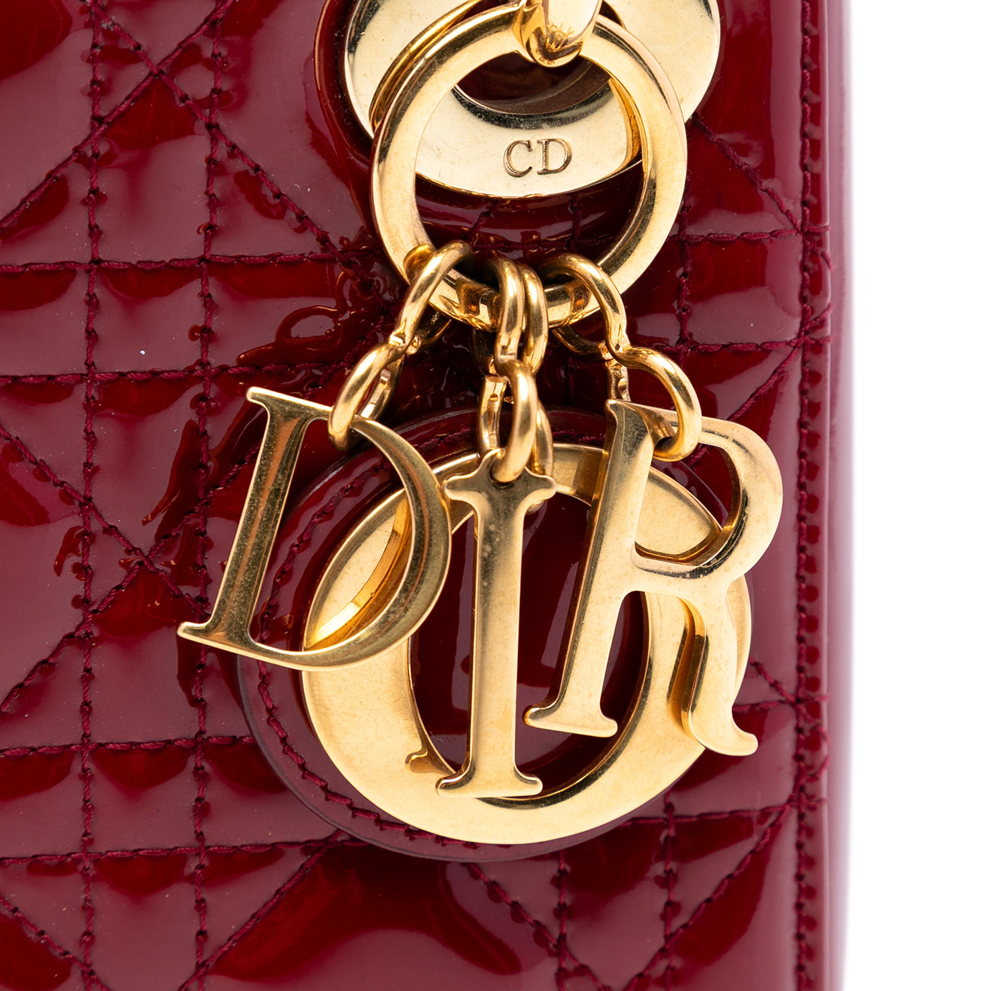 Mini Patent Cannage Lady Dior