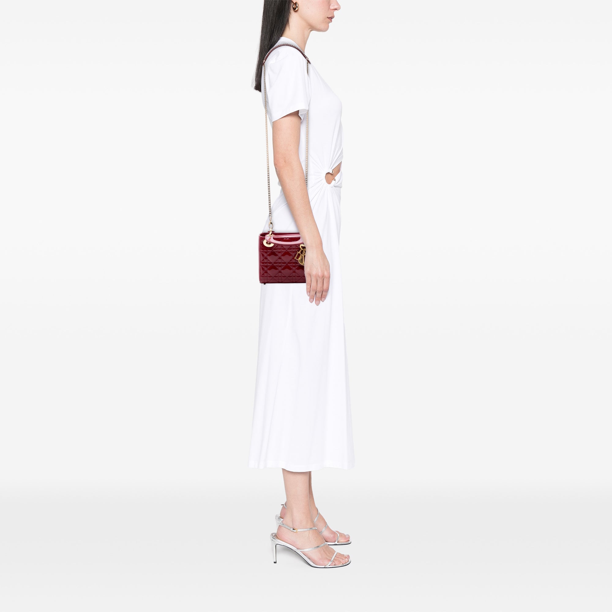 Mini Patent Cannage Lady Dior