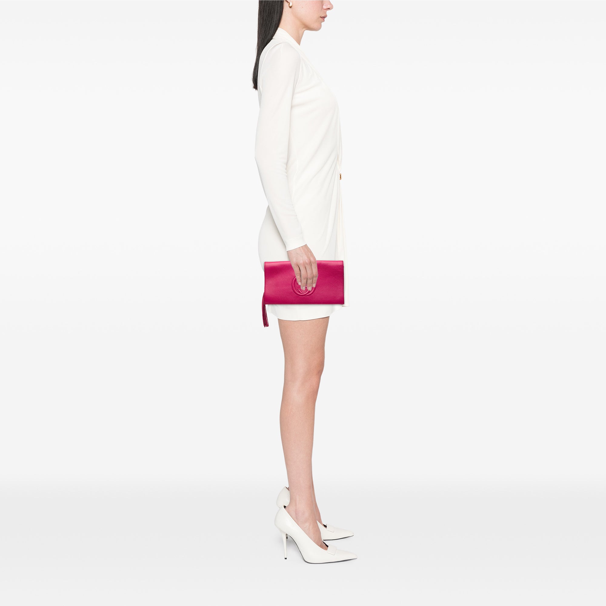 Leather Soho Disco Clutch