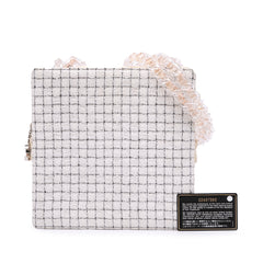 Small Tweed and Resin Zipped Shopping Bag